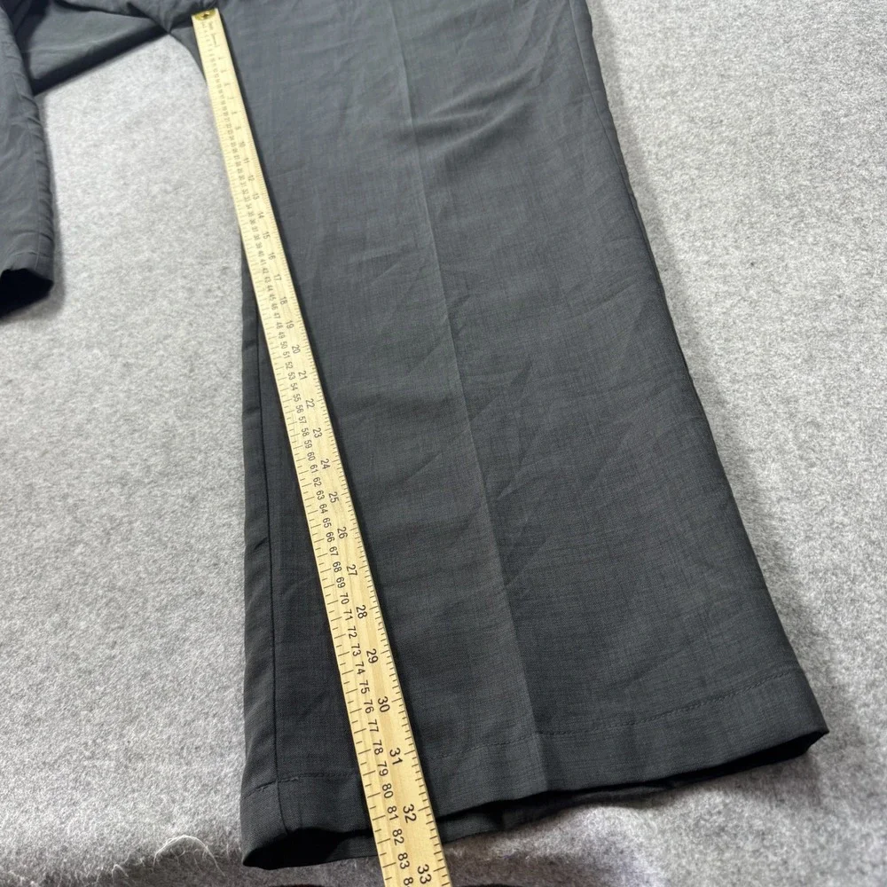 Haggar Mens Dress Pants 44x29 Charcoal Grey Flat Front Lightweight